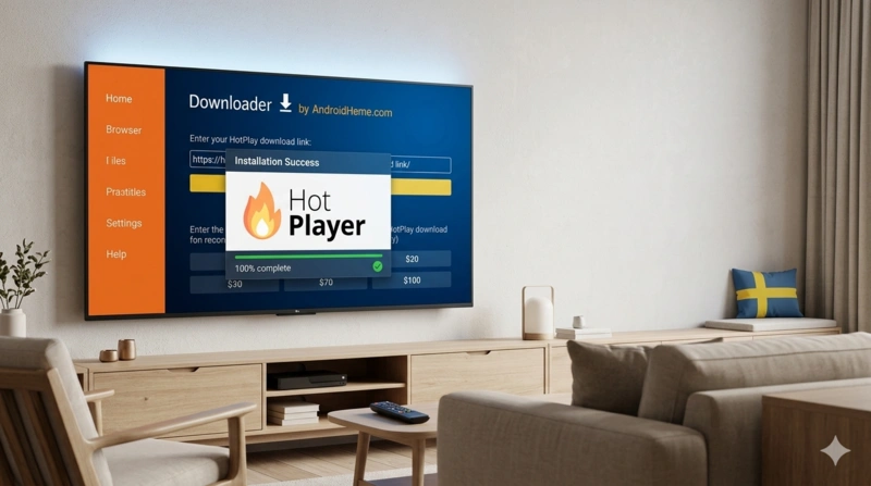 Hur du installerar Hot IPTV (Hot Player) på Android via Downloader